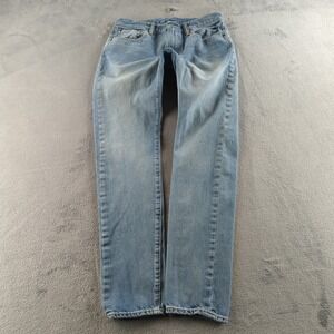 Levis Jeans 512 Mens 32x34 (Fits 30x32) Blue Light Wash Faded Slim‎ Stretch